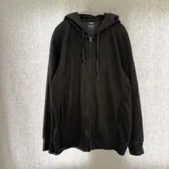 美品✦UNIQLO エアリズムuvカットフルジップパーカ XL 黒ブラック大