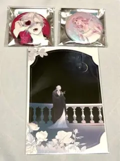 花秘める君のメテオール 花メテ 珠森ベティ　缶バッジ ポプショ 花メテ展