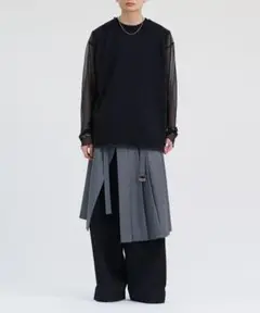 lapiis RANSPARENT SHEER SHIRT シースルーシャツ