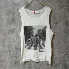 【美品】H&M タンクトップ ビートルズ ジャケ写 ノースリーブ 34サイズ