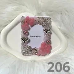 【206】b8トレカケース　ホイップデコ　ピンク　リボン