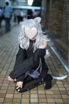 獅白ぼたん コスプレ ウィッグセット ホロライブ