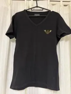 EMPORIO ARMANI ブラック Vネック Tシャツ L