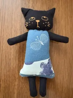ハンドメイドミナペルホネン ぬいぐるみ 猫さん