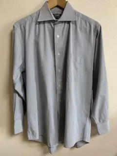 CHAPS ラルフローレン コットン マイクロチェック柄 長袖ドレスシャツ M