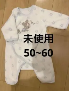 未使用ミッキーマウスカバーオール フリース素材50~60