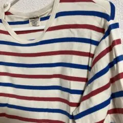 アヴィレックス　７部袖　定番　ボーダー　Mサイズ　美品