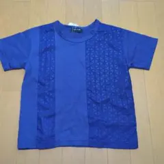 新品未使用☆コムサイズム　青　半袖TシャツL（120-130）
