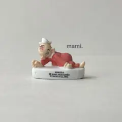 フェーヴ　ポパイ　養子スイーピー　フランス　ミニチュア陶器　f-3540