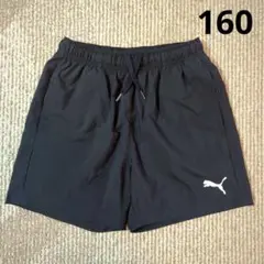 PUMA 黒 ショートパンツ サイドポケット　160cm