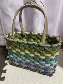 エコクラフト　かごバッグ　紙バンド