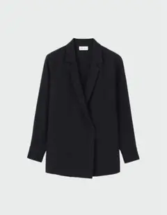 【美品】PLST プラステ トリアセテートテーラージャケット XS 黒