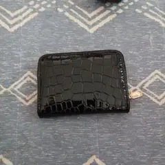 ブラック クロコダイル風 コインケース