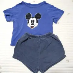 ミッキー Tシャツ　ショートパンツセット　セットアップ
