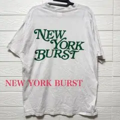 【限定SALE！】NEWYORK BURST ホワイト Tシャツ バックプリント