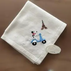 ポワンポワン手刺繍ハンカチ