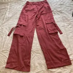 H&M ピンク カーゴパンツ US 4