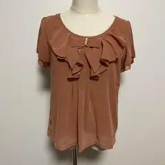 【タグ付き】C.D.S BASIC胸元リボン カットソー ブラウス