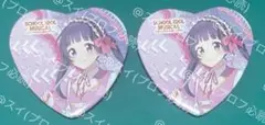 ラブライブ！ミュージカル　東京駅一番街　ハート型缶バッジ2点　三笠マーヤ