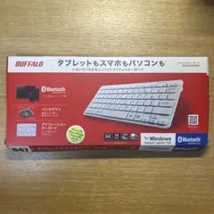BUFFALO Bluetooth ワイヤレスキーボード BSKBSB030WH