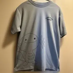 ウパー　メッシュ　ドライ　半袖tシャツ ポケモン　水色