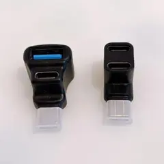 Leehitech USB C 分岐アダプター 20Gbpsデータ転送 90度
