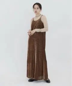フラワーベロア キャミドレス tina:jojunスカート ワンピース