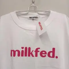 新品未使用 MILKFED. 80年代フォント Tシャツ ミルクフェド
