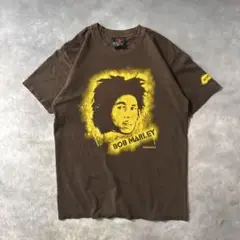 Q15 古着05年製 Bob Marley 公式ライセンスTシャツ ブラウン