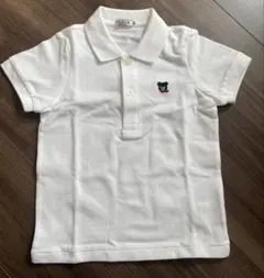 【未着用品】DOUBLE.B ホワイト ポロシャツ 100サイズ