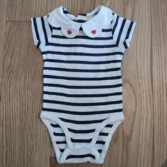 Jacadi ストライプ 半袖ロンパース　6m.67