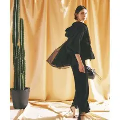 【未使用品】RUIRUE BOUTIQUE レースオーガンジーパーカーブルゾン