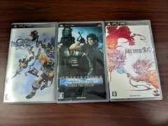 PSP ソフト3本セット クライシス コア FF零式 キングダムハーツ