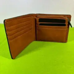 GLEVIO グリーン 二つ折り財布 箱付き