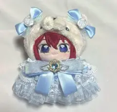 ぬい服 いつぬい ぬいぐるみ用 リボン 水色 青
