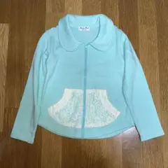 130㎝/MialyMail ミアメール/レースポケット付ジップアップスウェット