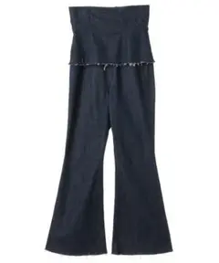 【CLANE】CORSET BELL BOTTOM DENIM PANTS