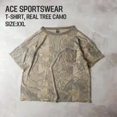 ACE SPORTSWEAR 90s USA製 リアルツリーカモTシャツ XXL