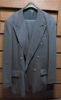 AGNAT セットアップスーツ ビジネススーツ 紺 昭和 レトロ