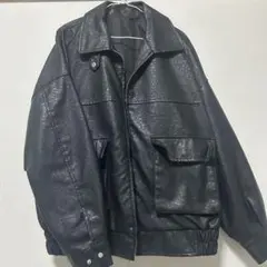 レザーブラックジャケット