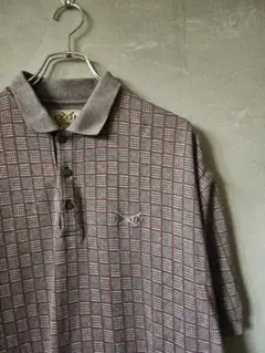 used*IZOD チェック柄 ポロシャツ 半袖