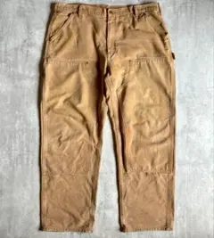 【00s carhartt】ダブルニーペインターパンツ　ダック生地　極太　古着