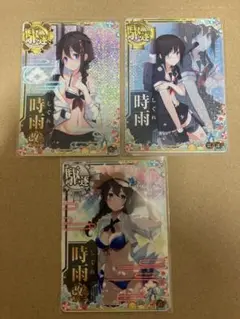 艦これアーケード　時雨改ニホロ火力up 水着mode 改三　中破セット