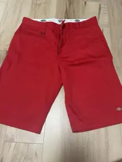 Dickies ハーフパンツ 赤 ディッキ族