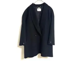 コート 黒 羽織り キュプラ 国産品 毛
