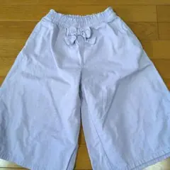 薄紫色リボン付きハーフパンツ