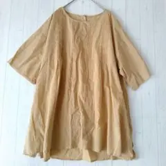 アリュメット ブラウス チュニック LL ベージュ