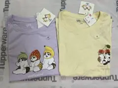 新品タグ付 ユニクロ×モフサンド Tシャツ160 2枚