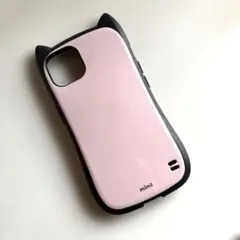 ◼️ラスタバナナ◼️猫耳デザイン iPhone13 スマホケース ピンク ハニカム
