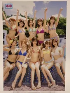 藤森里穂 直筆サイン入りチェキ 2枚セット 藤森里穂さん サイン入りイベントのぼり（その2）にミニ色紙と